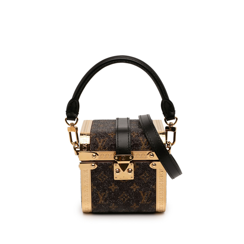 Pre-Loved Louis Vuitton Sea Treasure Monogram Satin Treasure Box Satchel - Picture 1 of 7